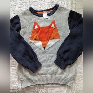 Gymboree Brand Boys Fox Sweater EUC Size 5T